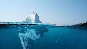 Symbolbild Eisberg (verweist auf: OZG/Onlinezugangsgesetz)