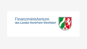 Logo "Finanzministerium des Landes Nordrhein-Westfalen"